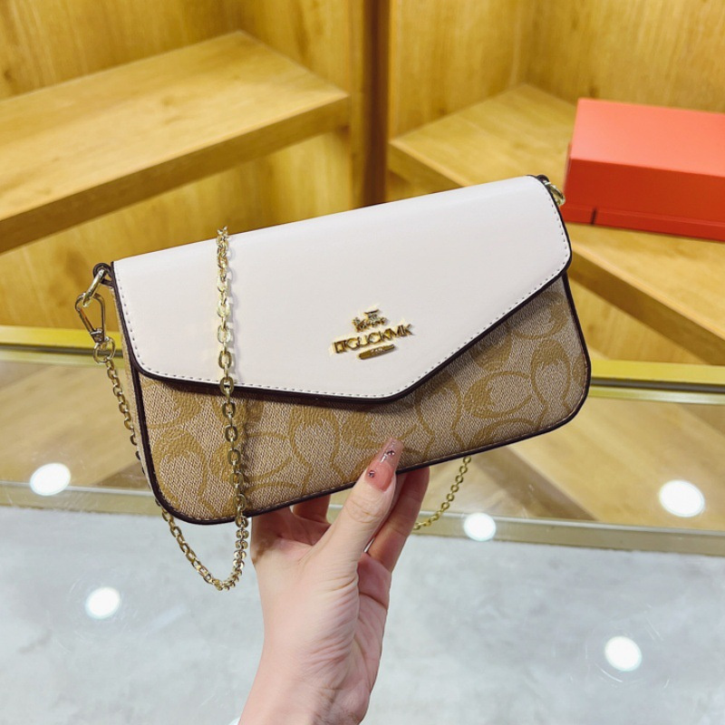 Free shipping designer 2025 new printed envelope bag shoulder bag fashionable small bag women's high-end single shoulder crossbody bag