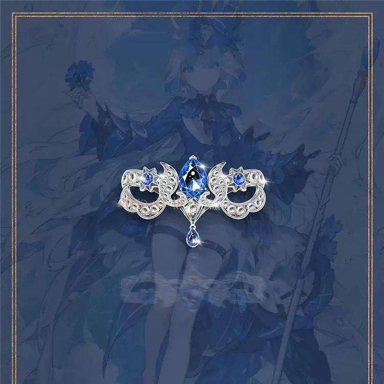 Genshin Impact Furukalos for Women, Hydro Archon Furufu Fan-made Cosplay Peripheral Accessories, Two-dimensional Impression Ring
