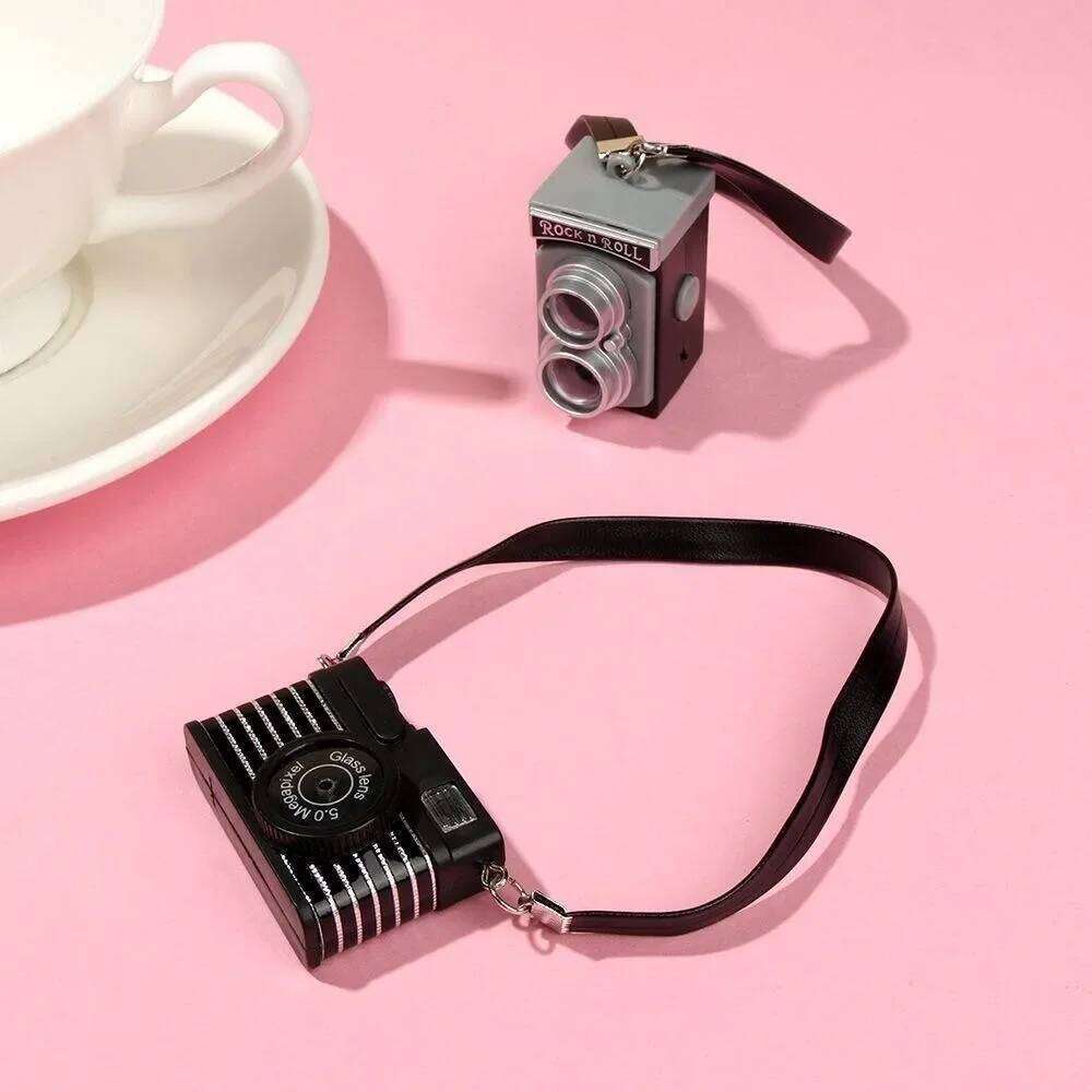 Labubu Bag Pc Dollhouse Miniature Digital SLR Camera Labubu For Upset Duck Dolls House Decoration Accessory