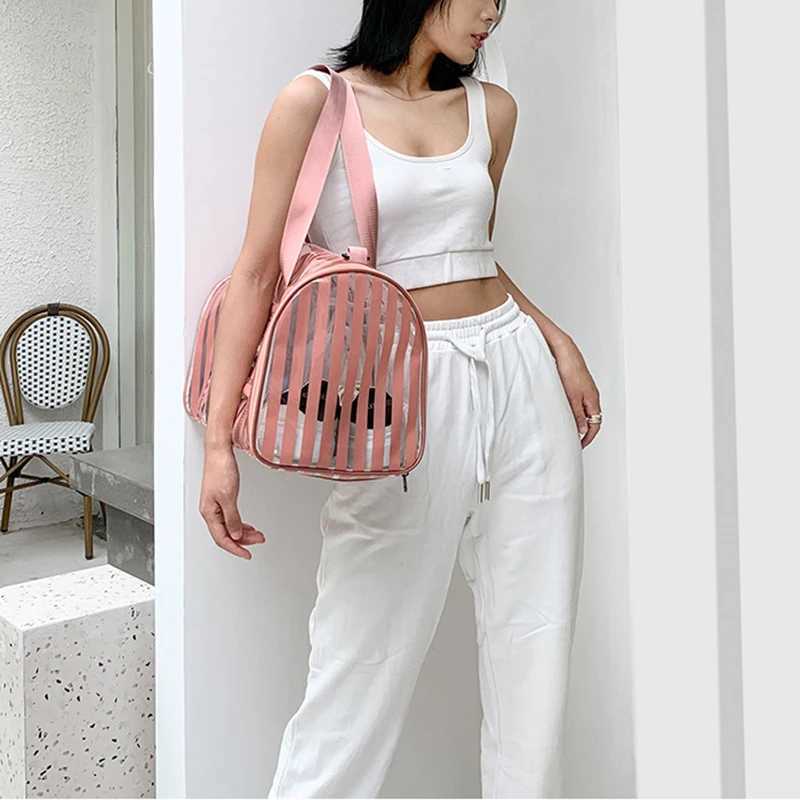 Multifunctional PVC sports and fitness bag can be shoulder crossbody waterproof short trip bag wet and dry separation yoga bag W250618