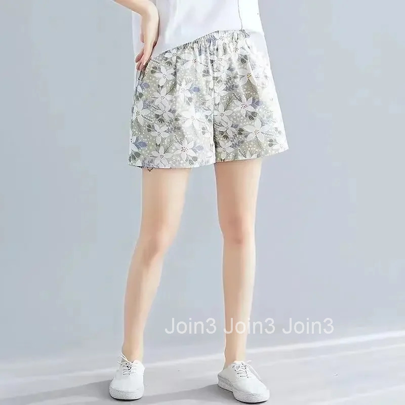 Woman Short Pants Elastic Waist Shorts for Women Print Home Elegant Wholesale Comfy Stretchy Summer Harajuku Fashion Elasticty