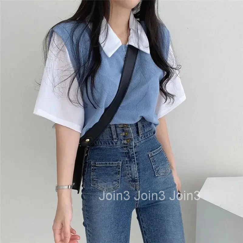 Baggy Womens Polo Shirts Summer Outfit Female Tee Fashion Clothing 2025 Korean Pulovers Elegant Yk2 Streetwear Style T-shirts