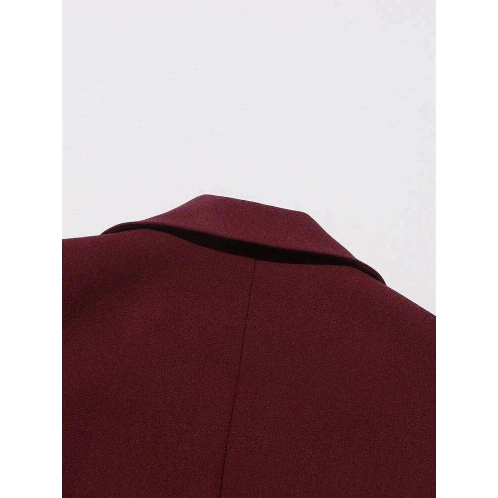 ROMISS Solid Spliced Pockets Irregular Jackets For Women Scarf Collar Long Sleeve Temperament Design Sense Coats Female Fashion