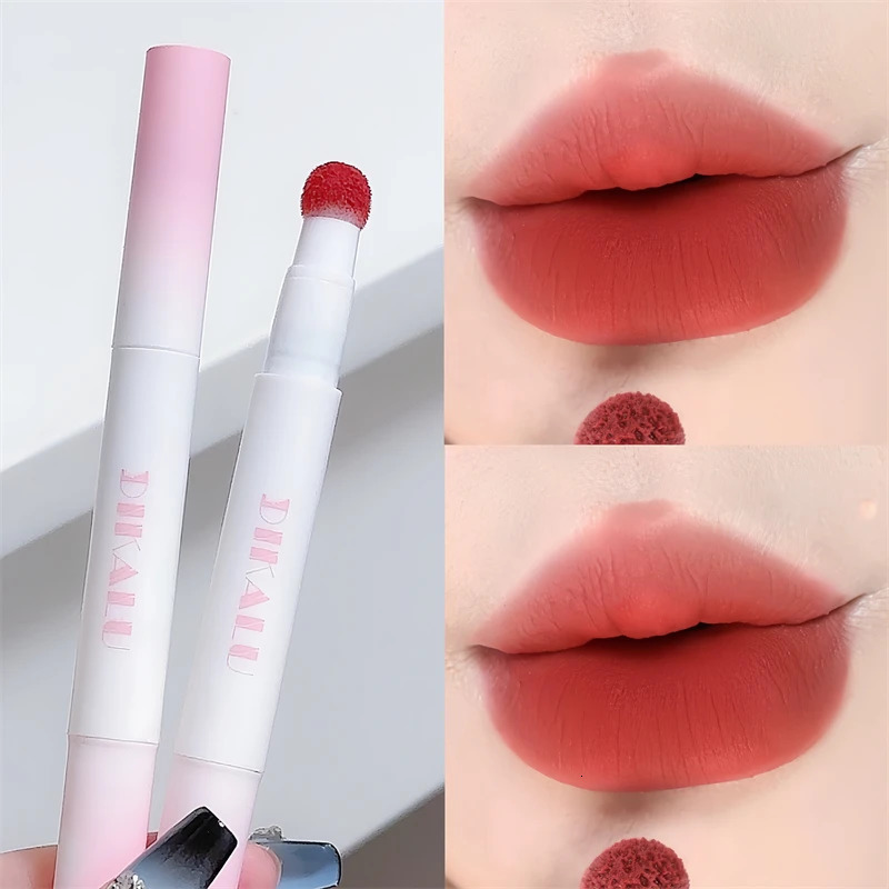 DIKALU Lip Powder Cream Air Cushion Lip Cream Matte Lip Glaze Mouth Red Lip Mud Non- Non-stick Cup Feminine White Brick Re 250618