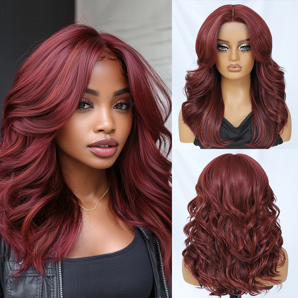 Wigs Human Hair Hot Fashion Genie Premium Deep Wave Natural Headband Glueless Synthetic Blonde HD Swiss Lace Front Curls Wigs