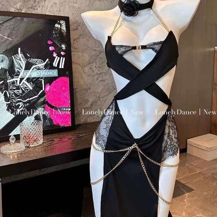 Sexy Lingerie Sexy Lingerie Chain Egyptian Charm Cat Girl Set Uniform Temptation Pure Desire See-Through No-Removal Halter Strap Women Lingerie