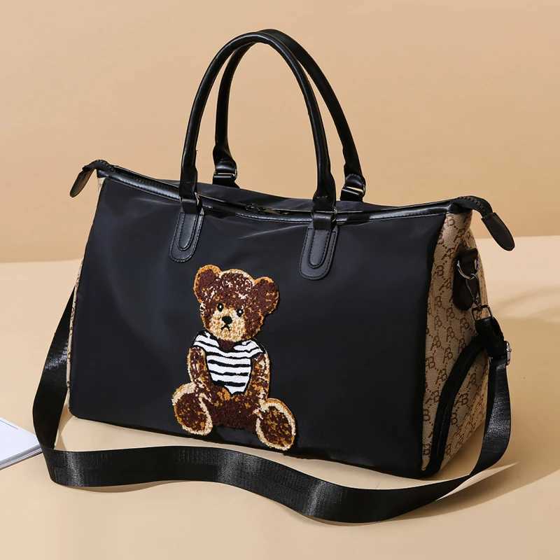 Short Distance Large Capacity Hand-held Travel Bag Crossbody Womens Luggage Storage Bag New Style Fashionable casual Bag W250618