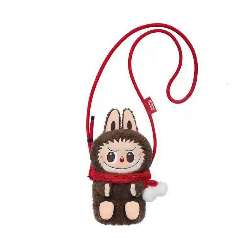Genuine Popmart The Monsters Classic Series Labubu Doll Crossbody Surrounding Versatile Cute Bag Girls Practical Gift