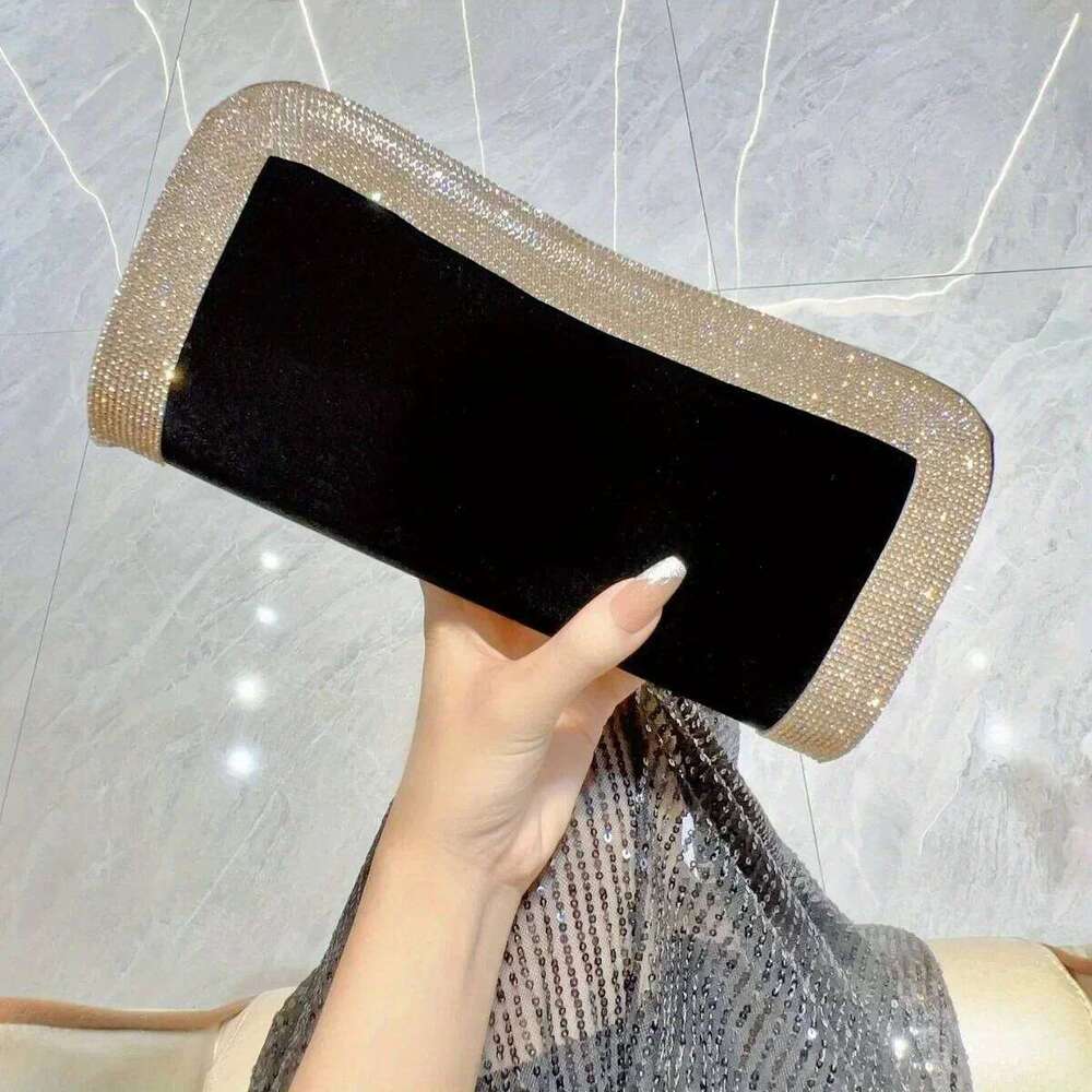 Designer Dinner Handbag Studded Light With Detachable Shoulder Strap Crossbody Party Bag