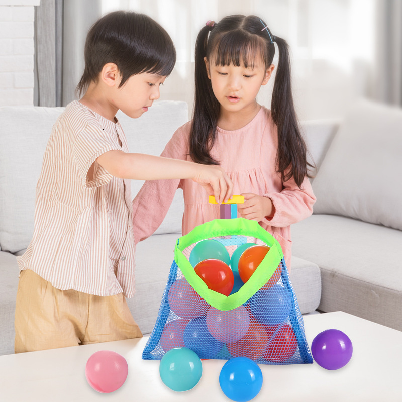 Colorful Children's Toy Storage Shell Baby Crossbody Miscellaneous Mesh Hollow Beach Bag