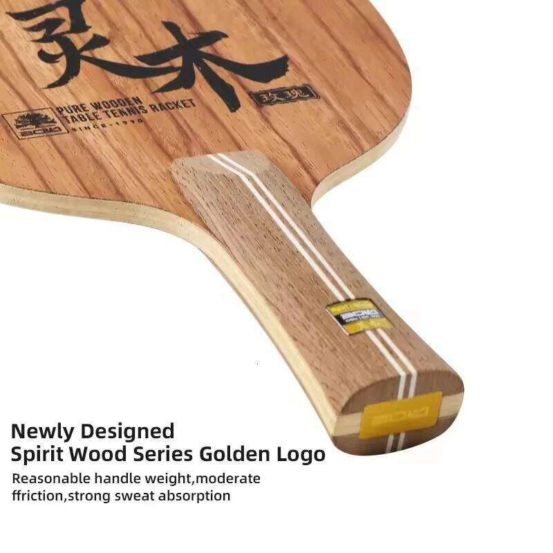 Spirit Rose Blade 7-Ply Pure Wood Ping Pong Paddle Rosewood Ayus Table Tennis Racket Fast Attack and Loop