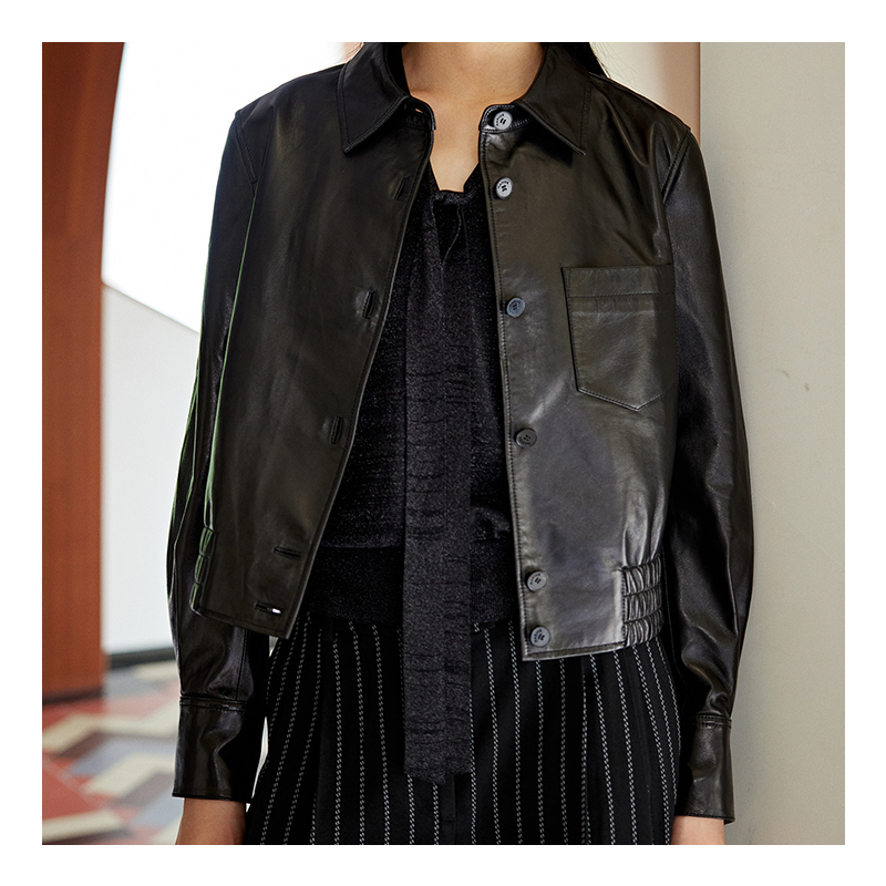 Chic Cross-Border Leather Coat for Her Stylish Outerwear Tailored Just For You