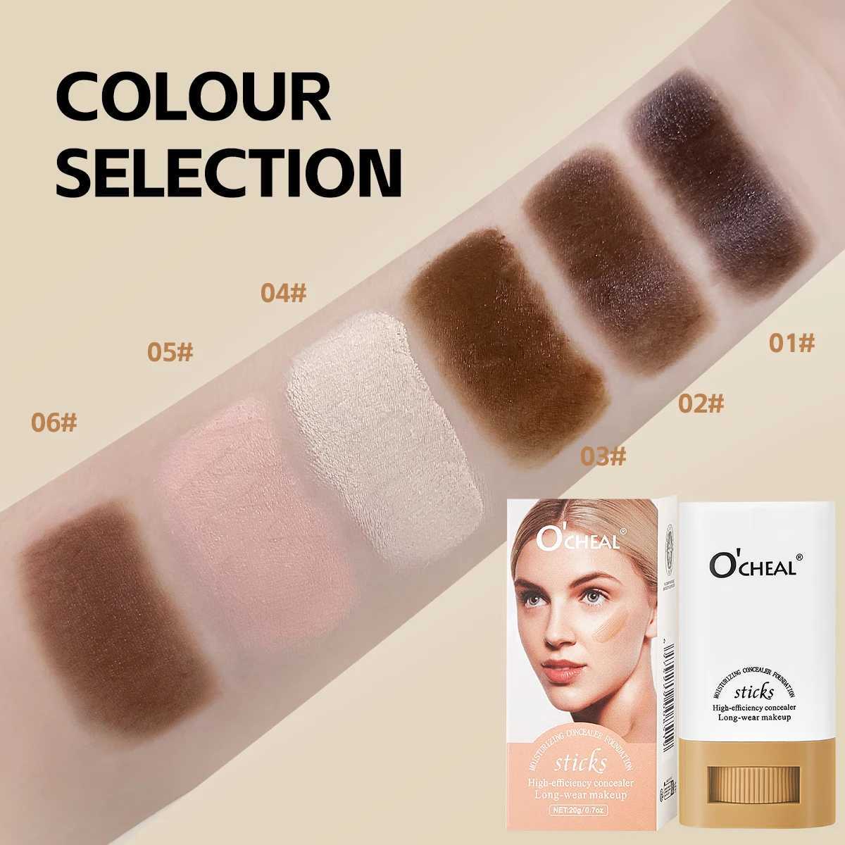 Ocheal Face Foundation Sticks Moisturizing Concealer Contouring Cream Matte Bronzer Face Brighten Makeup Beauty Cosmetic XJ250618