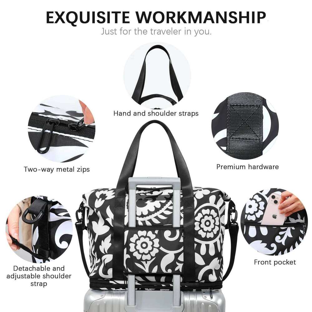 New Fashion Lage Bags Travel Big Duffle Weekend Shoulder Bag Large Tote Handbag Ryanair