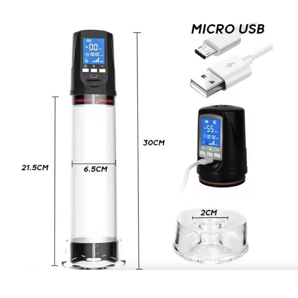 Electric Penis Pump for Men Dick Enlargement Pumps Penis Vacuum Pump Penile Enlarger Erection Male Masturbator Sex Tool Toys W250618
