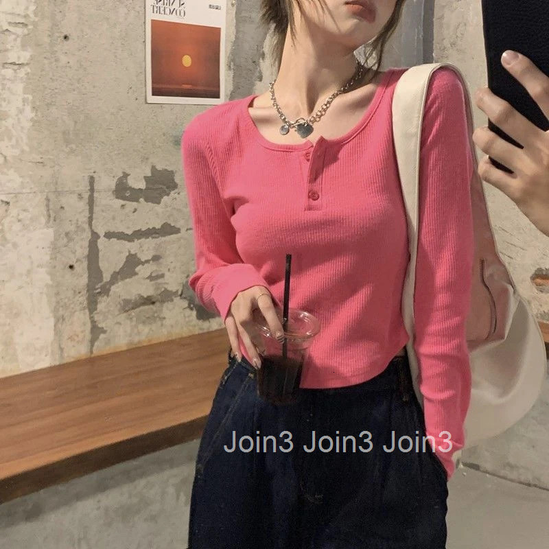 Crop Woman T-shirt 2025 Slim Skinny Cotton Pink Top for Women Tee Plain Clothing Cool Aesthetic Simple Cheap Stylish Alt Tshirt