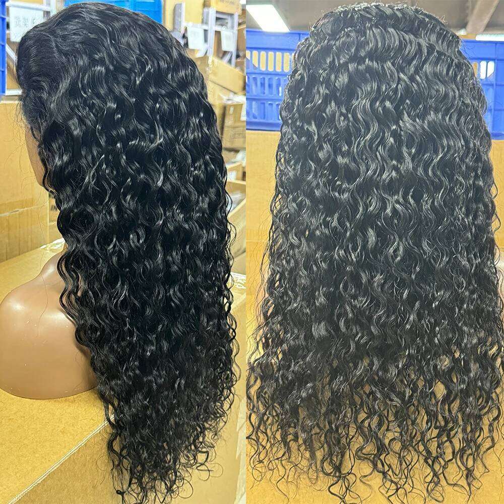 30 Inch Water Wave Wig Ready To Wear 6X4 Glueless Brazilian Human Hair Wigs PreCut For Women