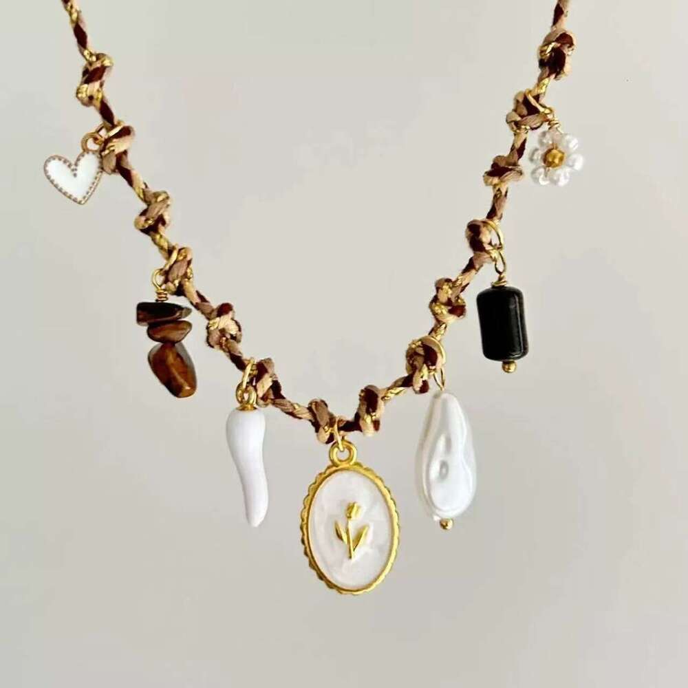 Luxury Jewelry Designer Necklace 2025 New Stainless Steel Necklace Sun Ocean Wind Shell Starfish Necklace Bracelet Combination Light Luxury Simple Vac