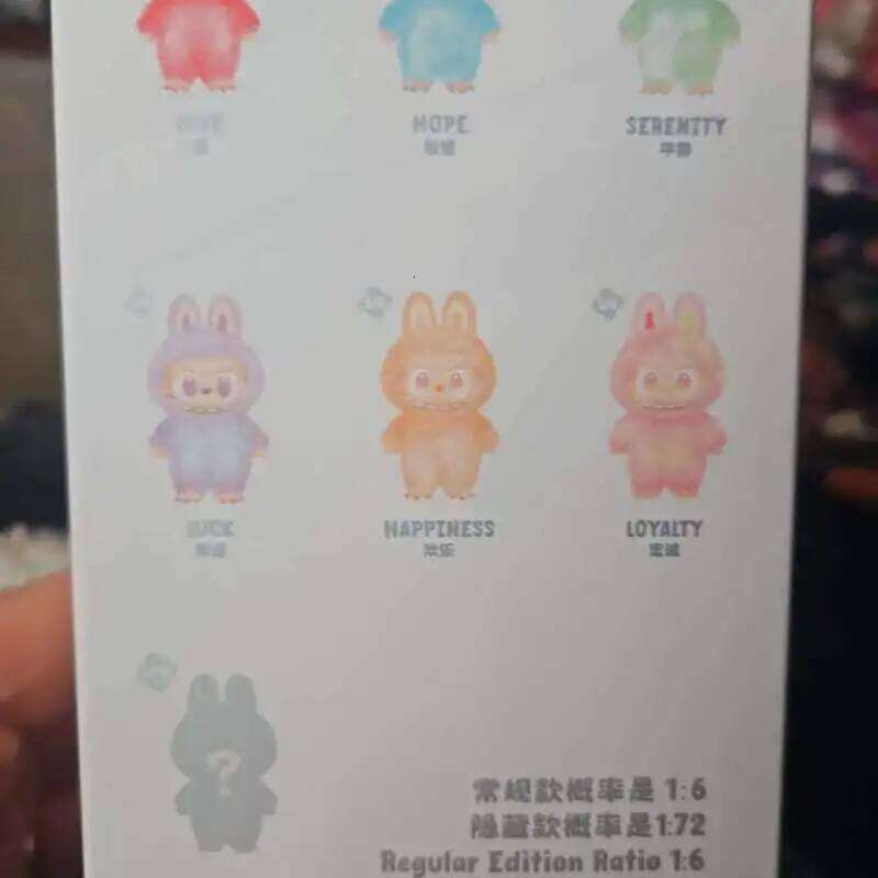 V3 Big Into Energy Series Blind Box The Monsters Vinyl Plush Pendant Face Doll Action Figure Replica Labubu Keychain Gift