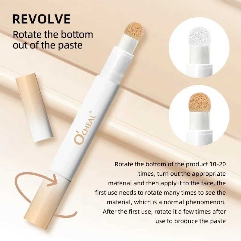 Air Cushion Concealer Pen Rotary Liquid Matte Silky Smooth Foundation Cream Pencil Oil Control Cover Dark Circles Natural Makeup XJ250618