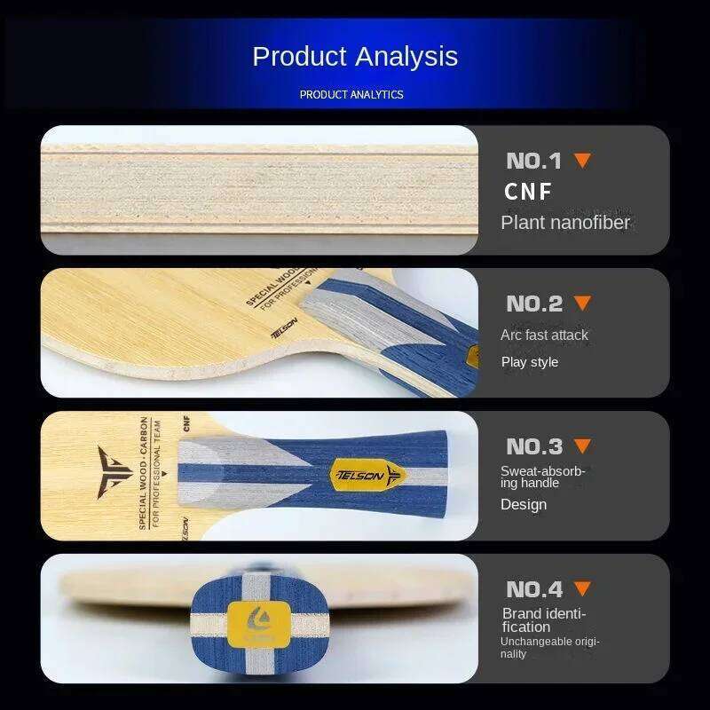 ---1PC LOKI Stinger Table Tennis Blade Racquet 5 Wood 2 Carbon External Bottom Plate CNF Fiber Pingpong Racket