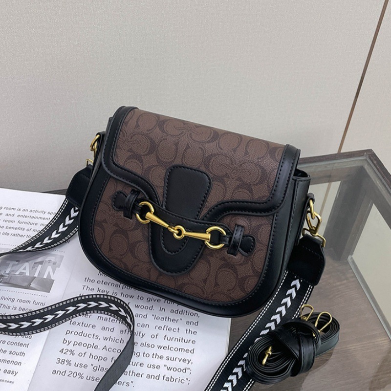 2025 New Fashionable Retro Printed Crossbody Bag for Women's Party Commuting Versatile Shoulder Bag