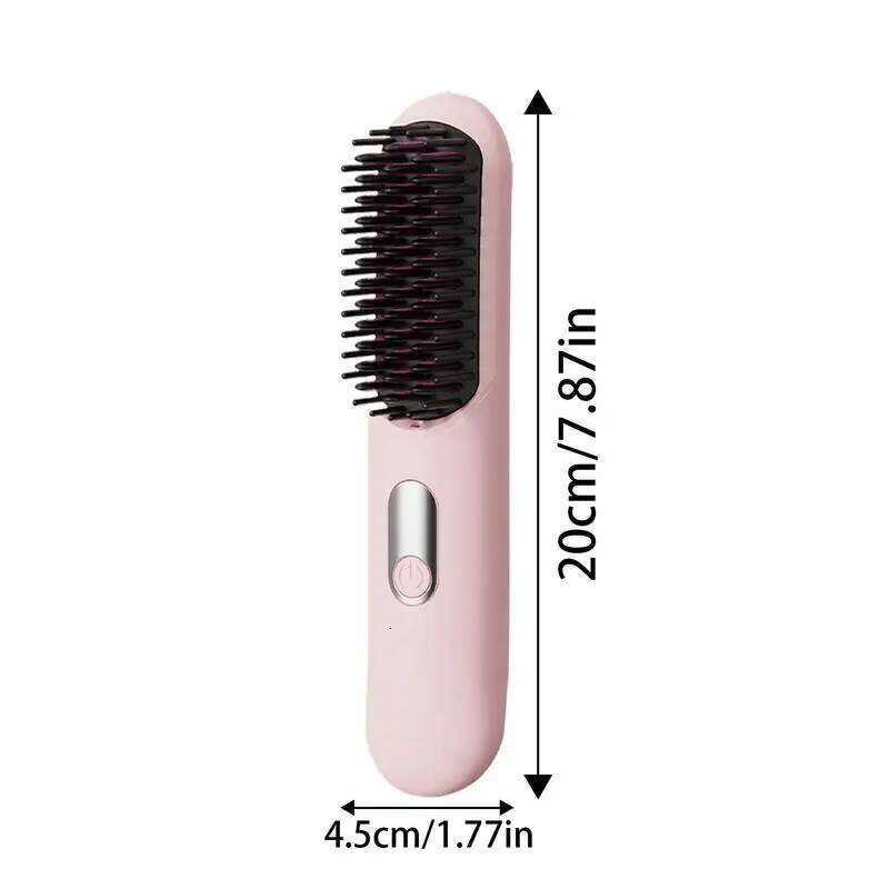 Portable Wireless Household Straightener Rapid Heating Technology Hair Shaping Tool For Dorrmitary Travel