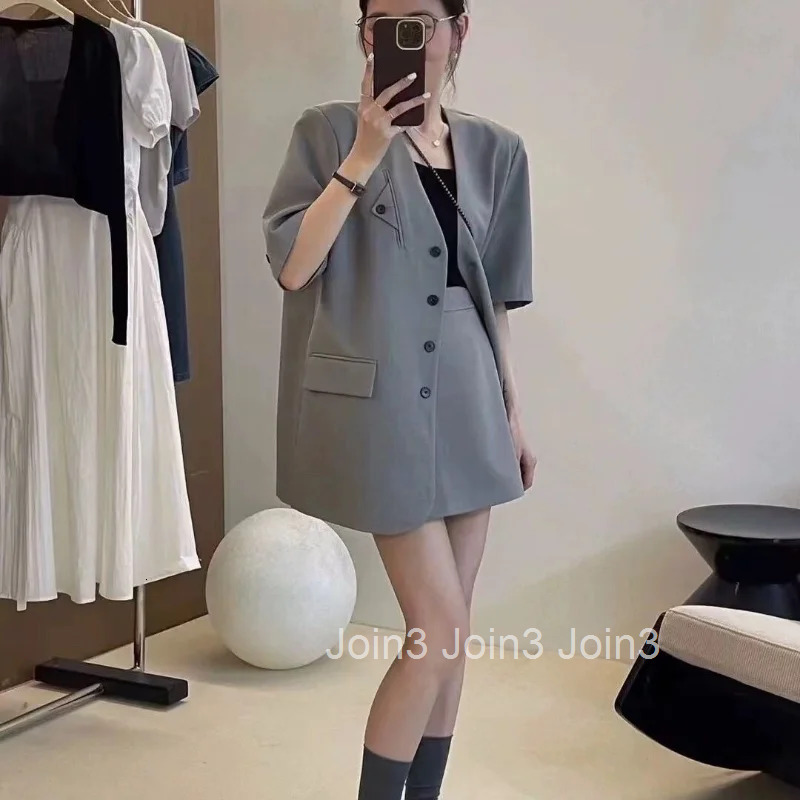 Short Sleeve Woman Outfit Kawaii 2 Pieces Sets For Women Office Suits Elegant Casual Cheap Clothing Korean Style Offers Luxury