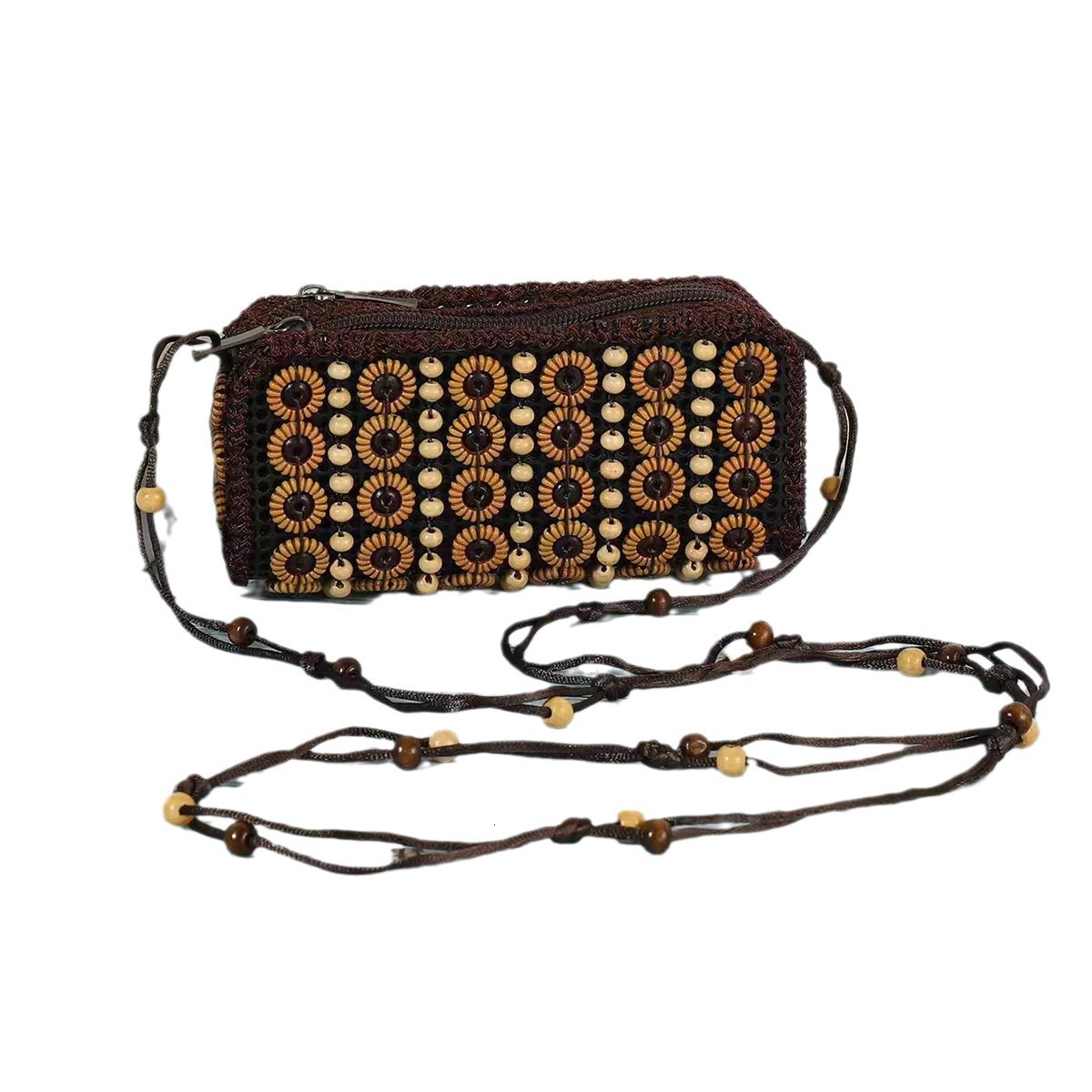 Free Shipping Designer Women's Handbag Coconut Shell Handbag Coin Wallet Unique Ethnic Style Coconut Shell Luxury Handbag Hand Woven Crossbody Ba