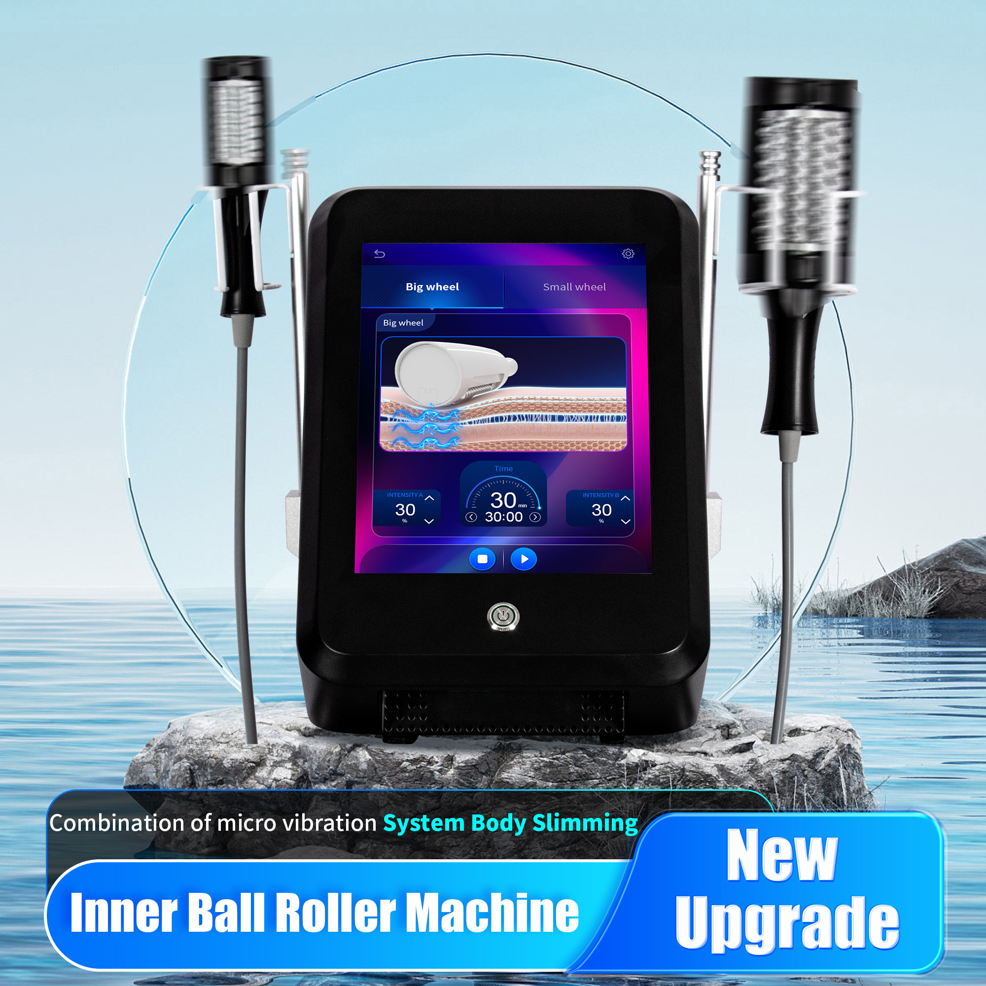 2025 NEW slimming massage cellulite Body Facial Treatment 360 Degree Vibration therapy Inner Ball Roller fat removal Machine