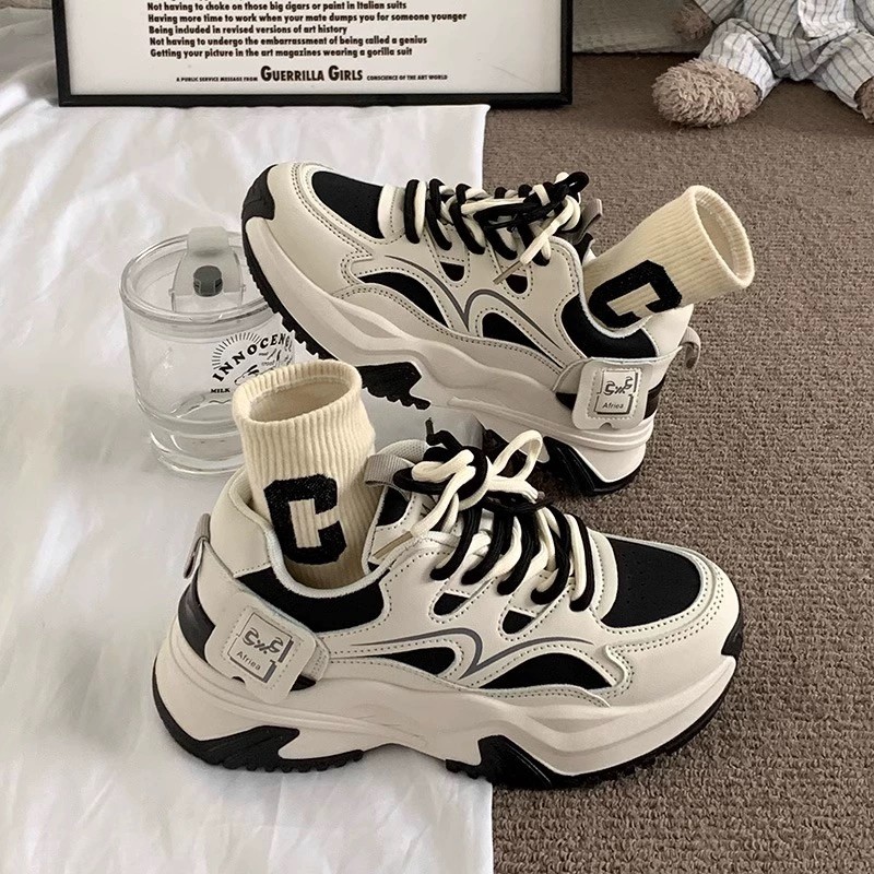 Trendy 2025 New Women's Casual Shoes Comfortable Wear-Resistant Casual Sports Shoes Student Flat Shoe Platform Sneakers Platform Tennis Female za