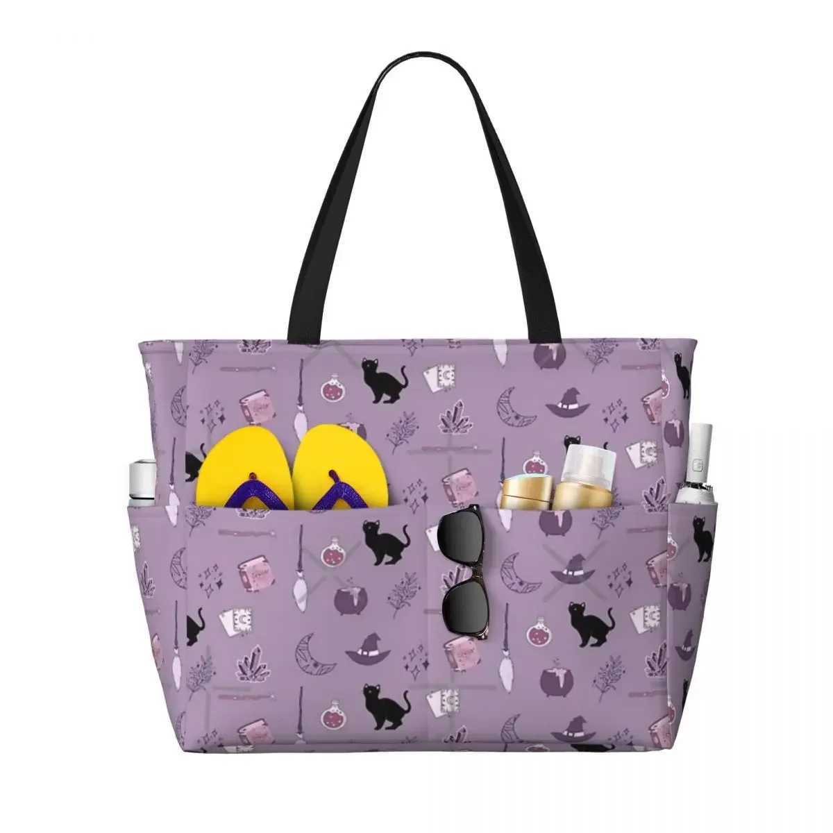 Witch Pack Beach Travel Bag Tote Retro Practical Out Shoulder Multi-Style Pattern W250618