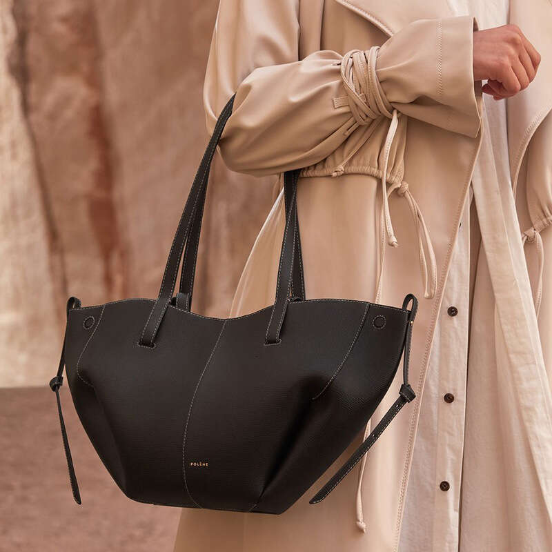 Free shipping fashion designer bag Luxury French Niche Brand Pol Tote Cyme Large Capacity Shopping High Quality Single Shoulder Women s Bag Handbags t