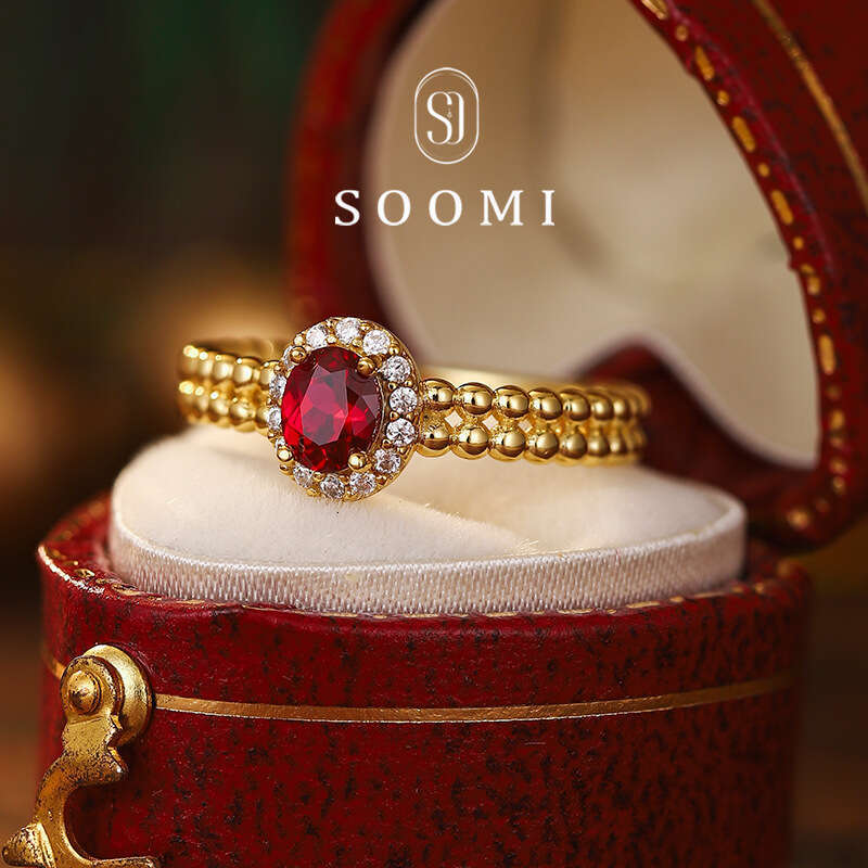 Hot-Selling New Luxury High-End Fashionable Elegant Diamond-Studded Oval Open Ring for Women