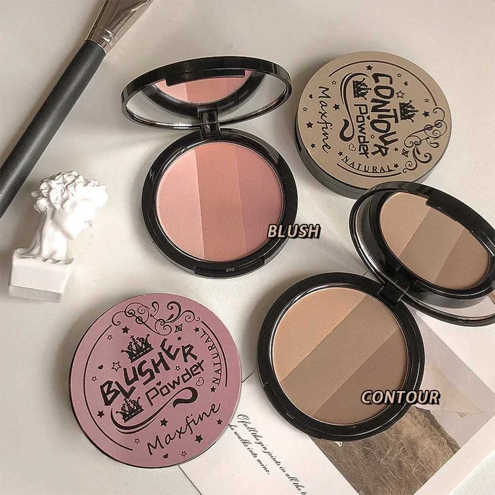 Matte Contouring Powder Rose Pink Bronzer Palette Long Lasting Natural Face Shading Powder Contour Waterproof 3 Colors Cosmetics XJ250618