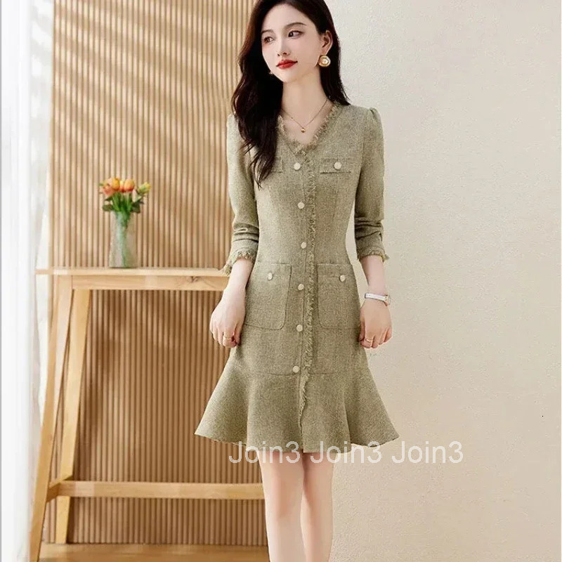 Black Womens Long Sleeve Dresses Spring Autumn Fashion New Female Dress Elegant Party On Promotion Chic One Pieces Korean 2025