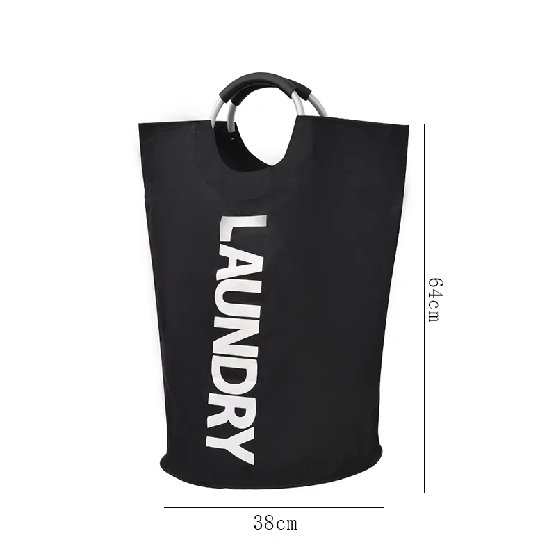 Canvas waterproof laundry storage basket, large capacity laundry basket, dirty clothes storage bag, household storage bin, manufacturer price, expert 