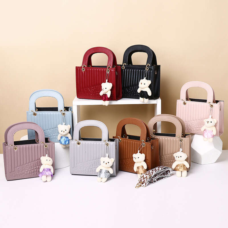 New Commuter Texture Handbag for Women Summer Simple Solid Color Single Shoulder Crossbody Small Square Bag