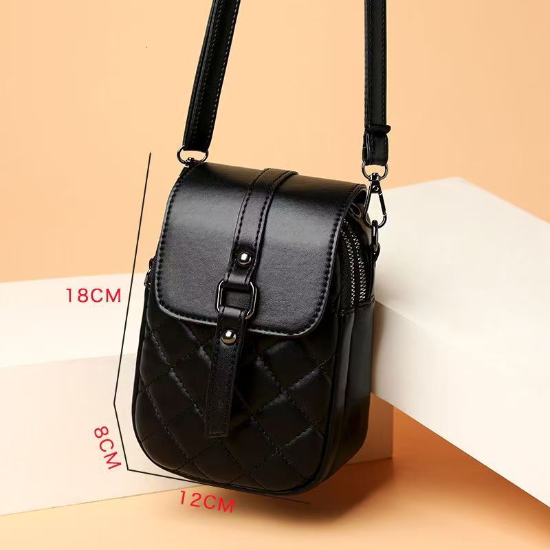 Free Shipping For Designers Wholesale Women's Phone Bag 2025 Winter Luxury Bag New Fashion Single Shoulder Crossbody Small Bag Embroidered Quilte