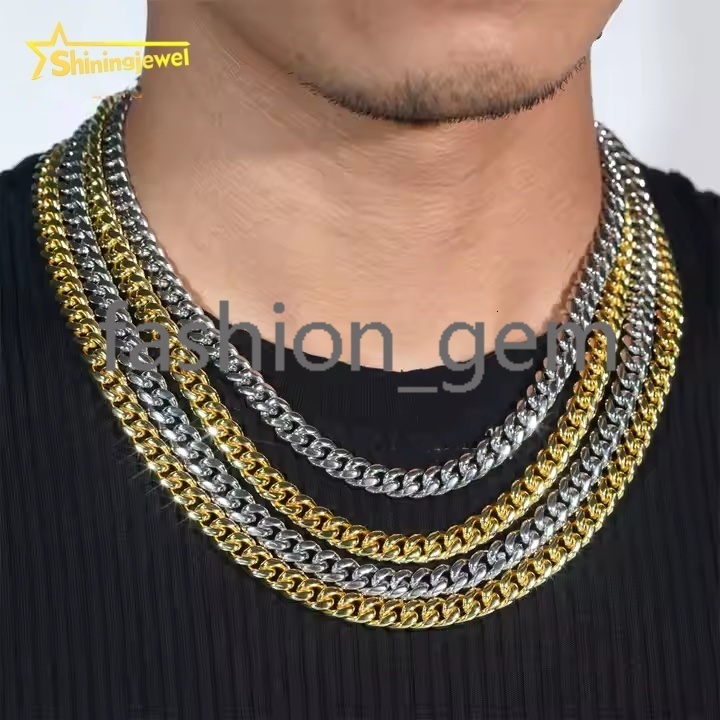 8MM Wide 925 silver Cuban Chains + 925 Silver VVS Moissanite Lock Fashion Men Hip Hop Necklace Bracelet