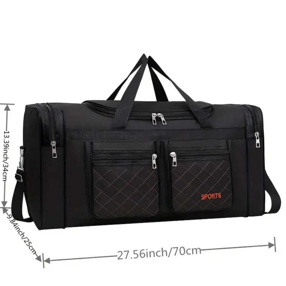 Large Capacity Handbag Mens Luggage Bag Multiple Pocket Travel Bag Clothes Storage Bag W250618