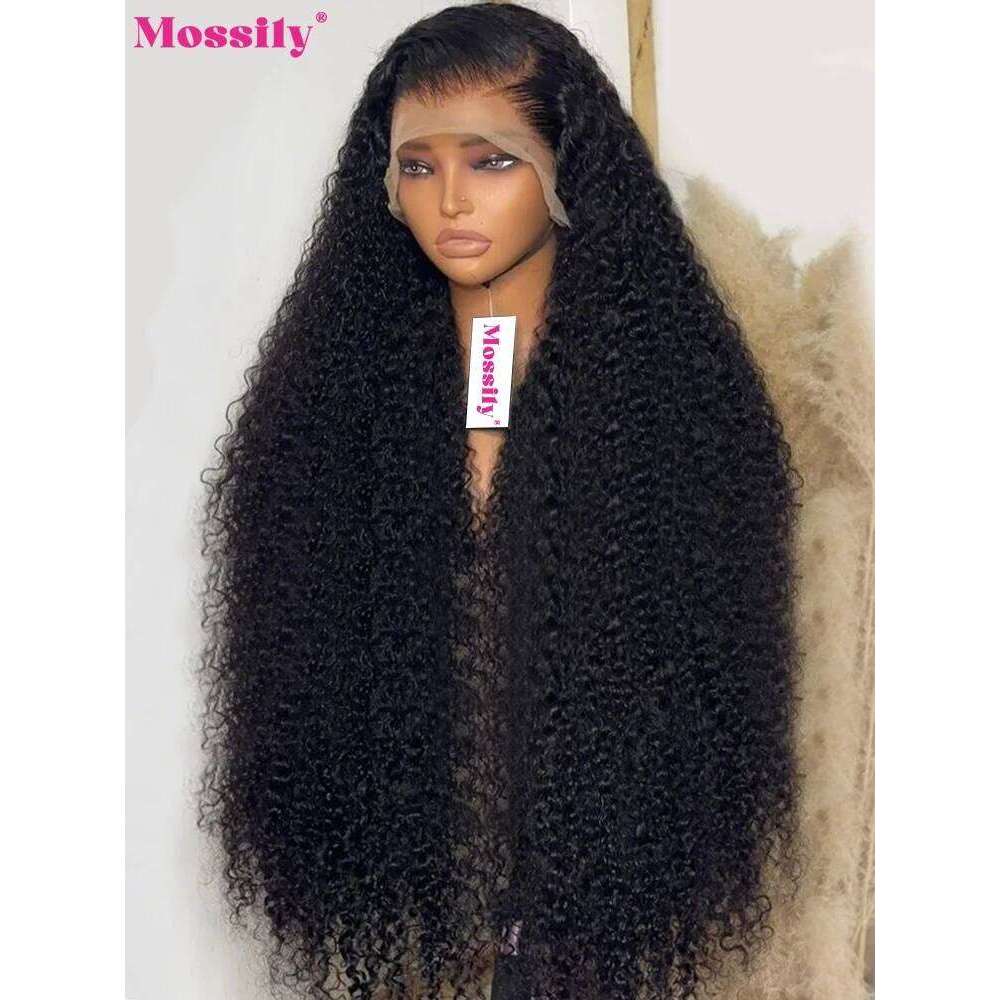 Mossily 40 Inch Human Hair 13X4 Deep Frontal 13X6 Curly Front Wigs Brazilian Water Wave 5x5 Hd Lace Closure Wig