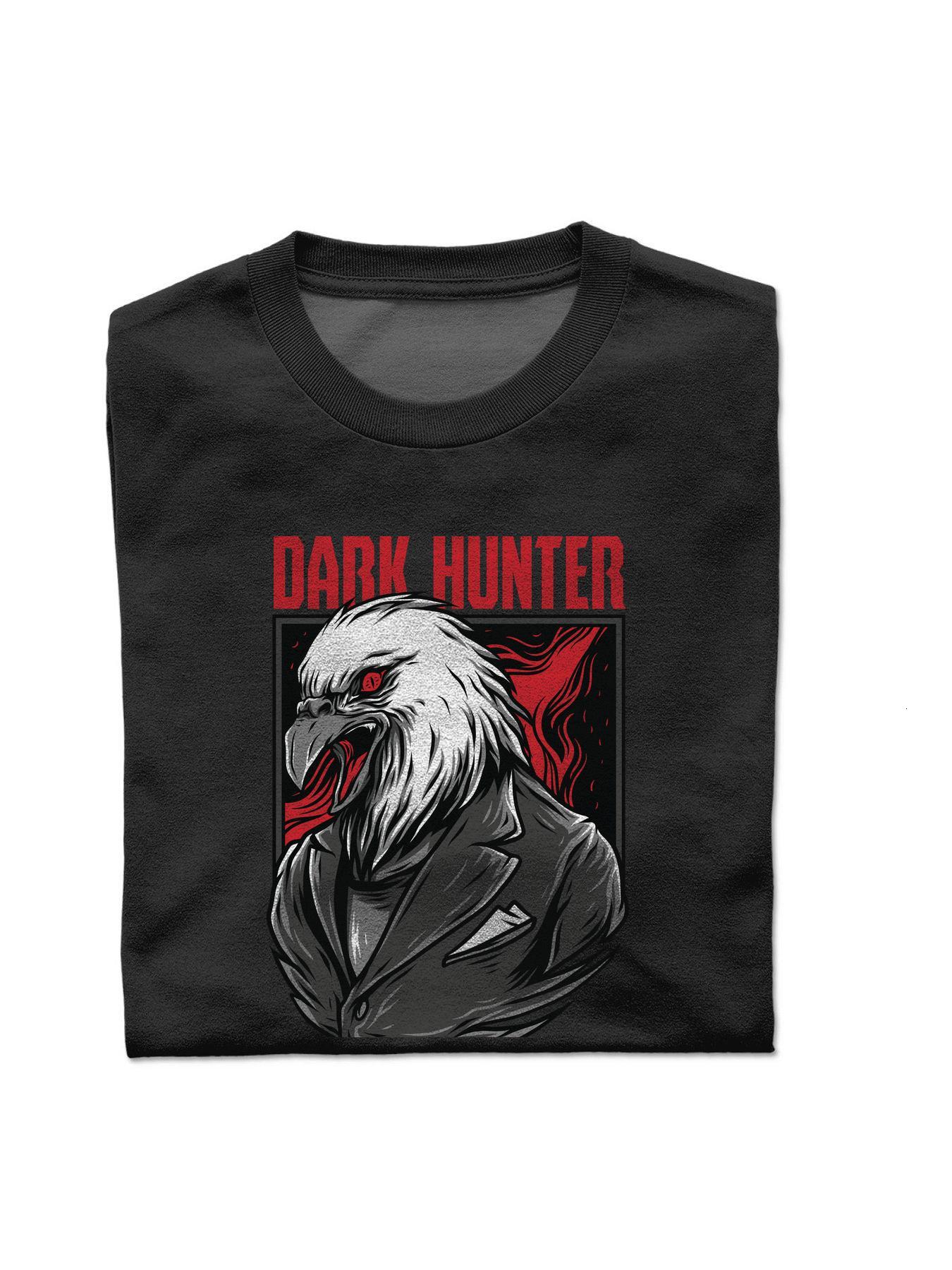 T Shirts Men S-3XL black crow Short sleeve Round collar bird White Cotton