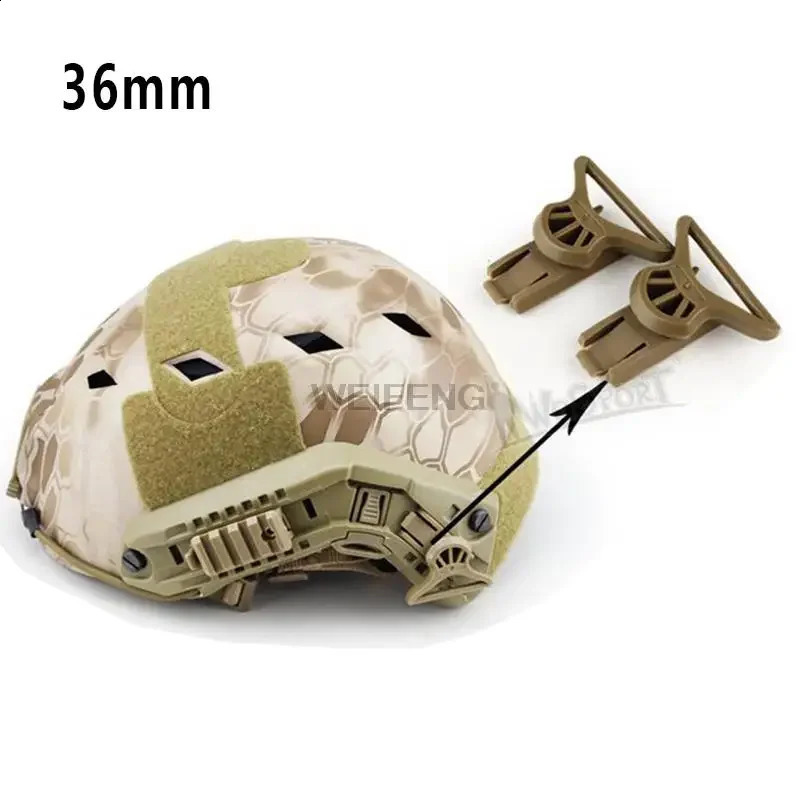 Tactical NVG Rotating Clamp Rail Adapters Goggles Buckle Helmet Adapter Nylon Rope Accessories 250611