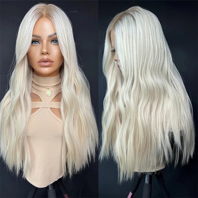 613 Lace Front Wig Human Hair 13x4 Blonde Human Hair Wigs 250% Density Body Wave Lace Front Wigs Human Hair Pre Plucked 26 Inch Synthetic