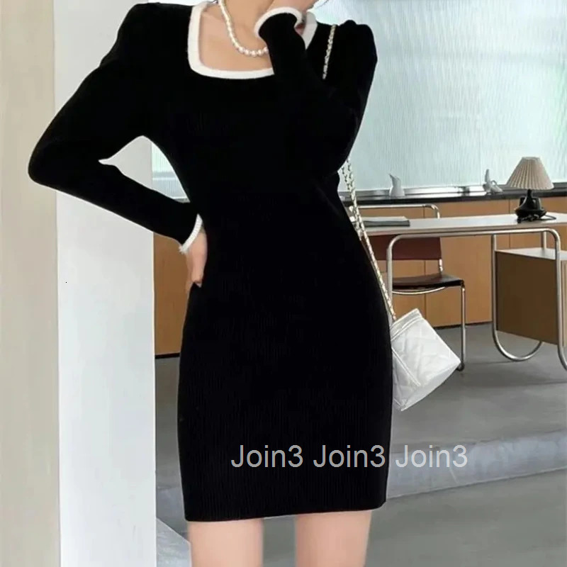 Extreme Mini Cheap Casual Long Sleeve Crochet Dresses for Women Short Xxl On Promotion A Line Sale Clearance Woman Knitted Dress