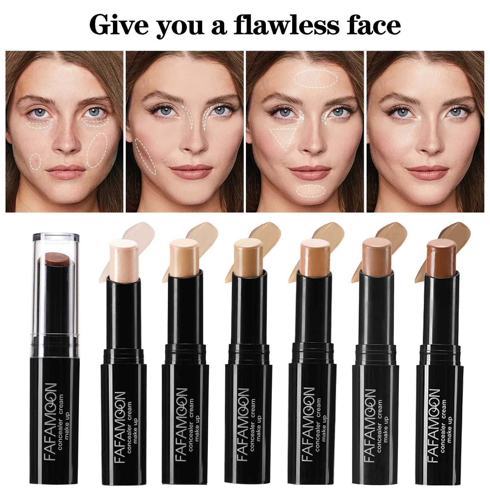 Concealer Stick Foundation Three-dimensional Brightening Shadow Stick Creamy Modifies Contour Face Priming Repair Pen Cosmetic XJ250618