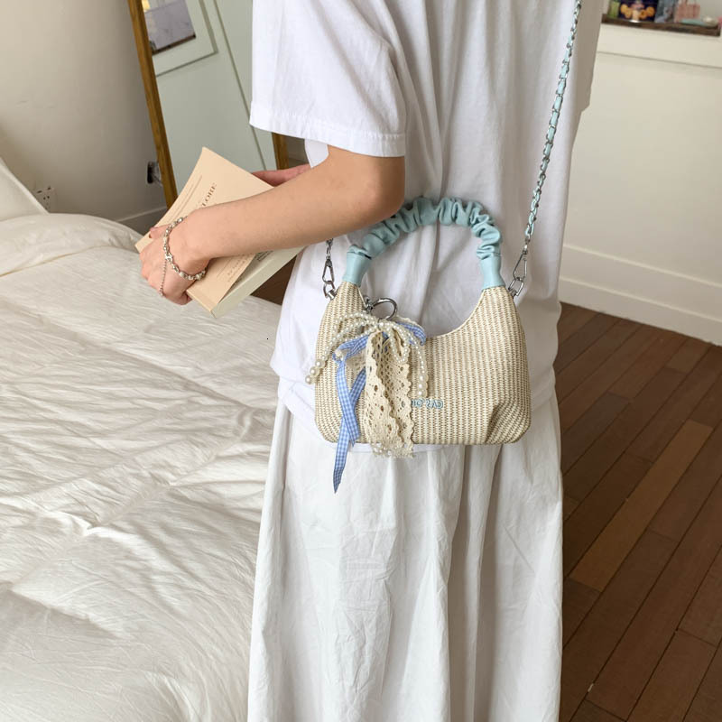 Free shipping designer Bag Wrinkled Cloud Bag Woven Bag Women Bag 2025 New Beach Vacation Bag Crossbody Bag Chain Bag Shoulder Bag Underarm Bag