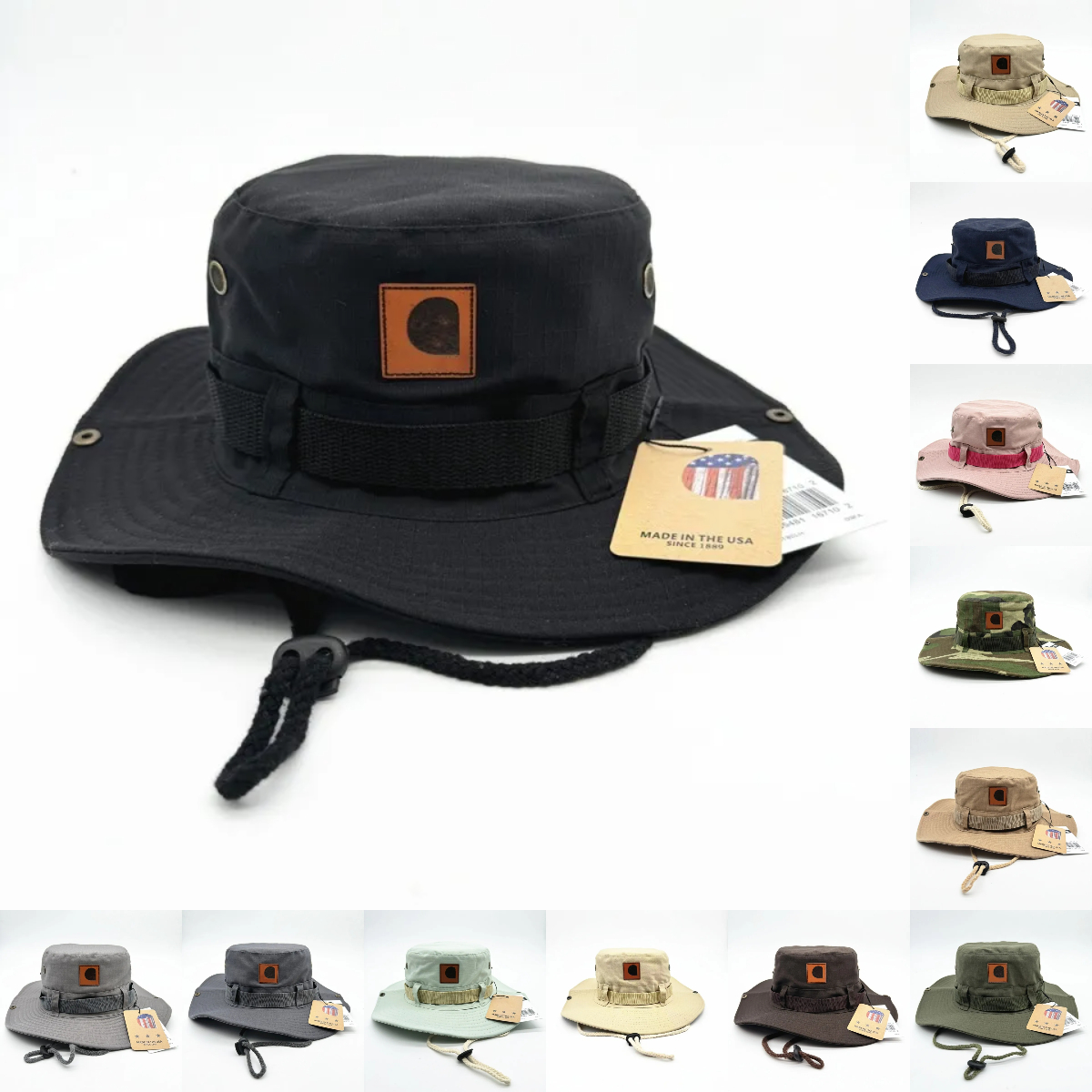 Wholesales Bucket Hats Bulk Discount Outdoor Retro Designer Hat For Men Mountaineering Cowboy Fisherman Hat Travel Sun Protection Fishing Hat Designer Sport Brand