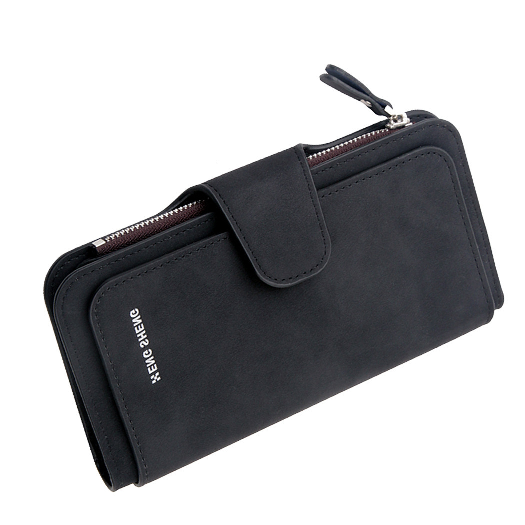 Free Shipping Designer Women's Long Matte Buckle Women's Wallet Coin Wallet Leather Wallet Luxury Bag Multiple Card Slots